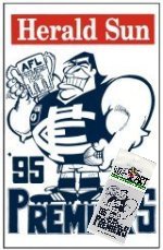 1995 Carlton Weg Reprint Grand Final Poster & 1995 Prem Cards